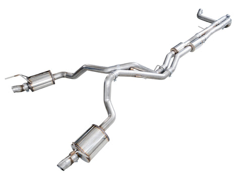 AWE Tuning 2021+ Cadillac Escalade 6.2L 0FG Dual Exit Exhaust System (Reuses OE Tips)