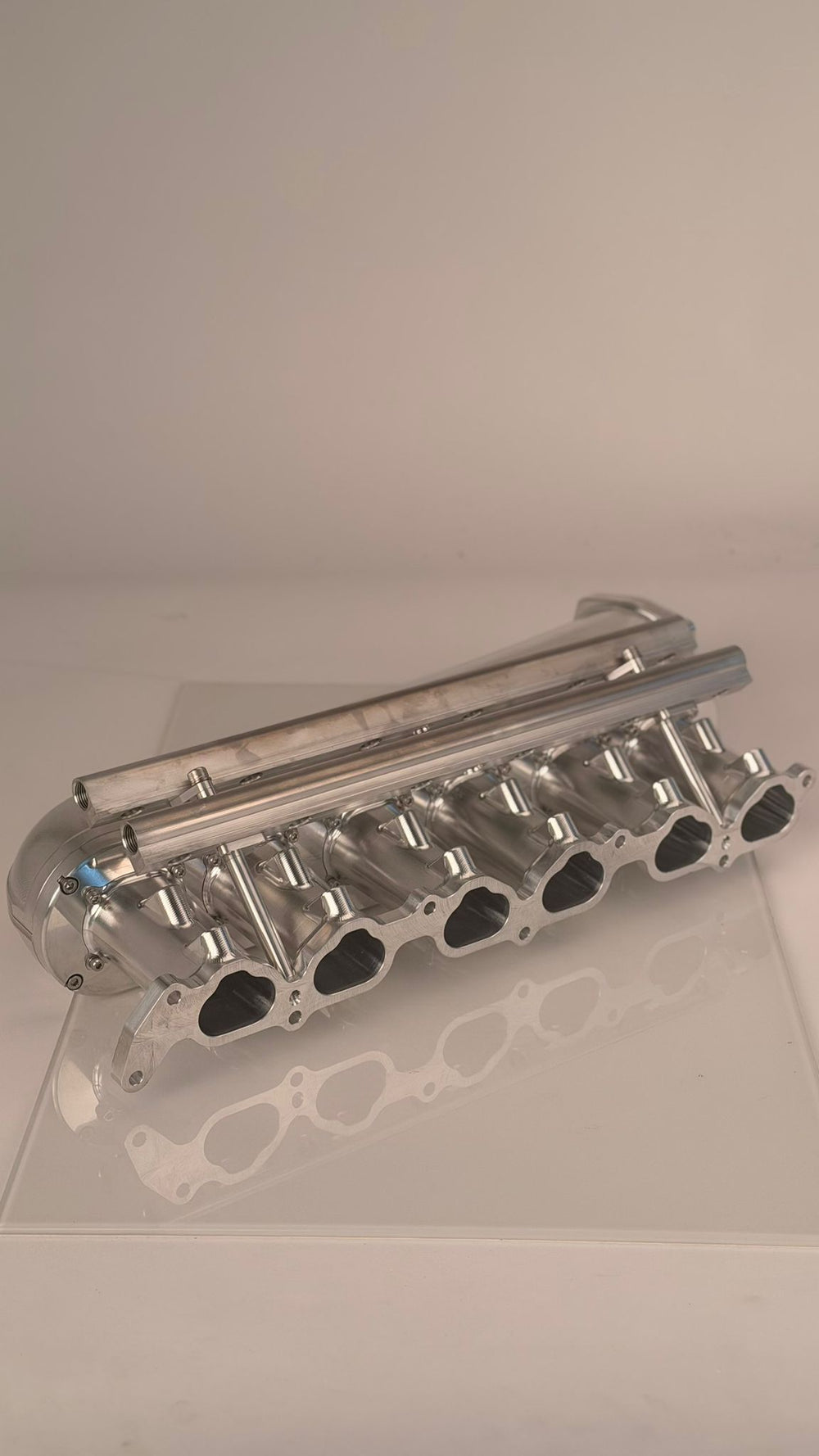 TOYOTA 2JZGTE Billet Intake Manifold 12 Injector, Raw Finish