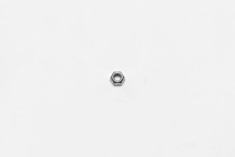 Wilwood nut 5/16-24 hex locking top-crimp clear zinc