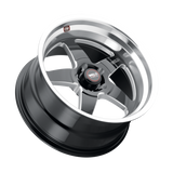 Weld S104 Ventura 18x10 5x120.65 ET42 BS 7.15 Gloss BLK MIL DIA 72.56 Wheel