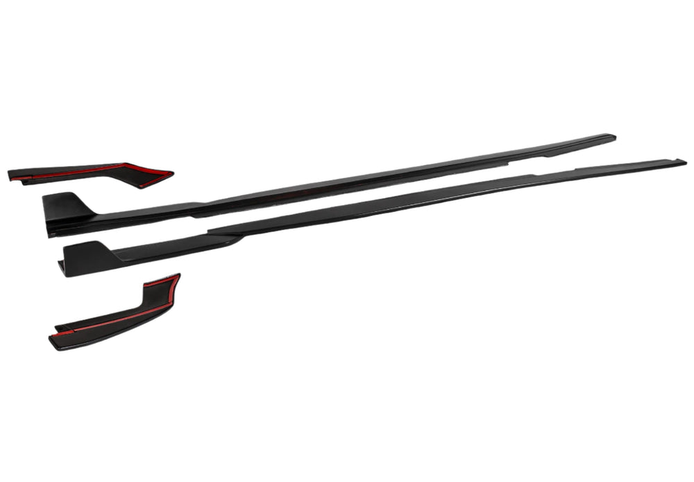 2016-2018 Chevrolet Camaro SS Side Skirts Black by Street Scene