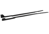 2016-2018 Chevrolet Camaro SS Side Skirts Only Painted Black by Street Scene