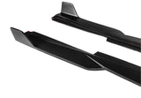 2016-2018 Chevrolet Camaro SS Side Skirts Only Painted Black by Street Scene