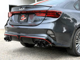 aFe 22-24 Kia Forte GT 1.6L 3in-2.5in 304 Stainless Steel Axle-Back Exhaust w/ Black Tips