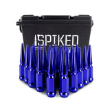 Mishimoto Mishimoto Steel Spiked Lug Nuts M14 x 1.5 24pc Set Blue