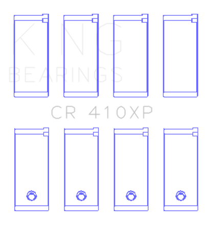 King Engine Bearings Ford Lotus 1.5L/1.6L Ohv (Size STDX) Connecting Rod Bearing Set