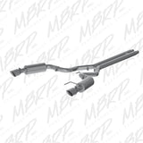 MBRP 15 Ford Mustang GT 5.0 Convertible T409 3in Cat Back Dual Split Rear Exit (Street Version)