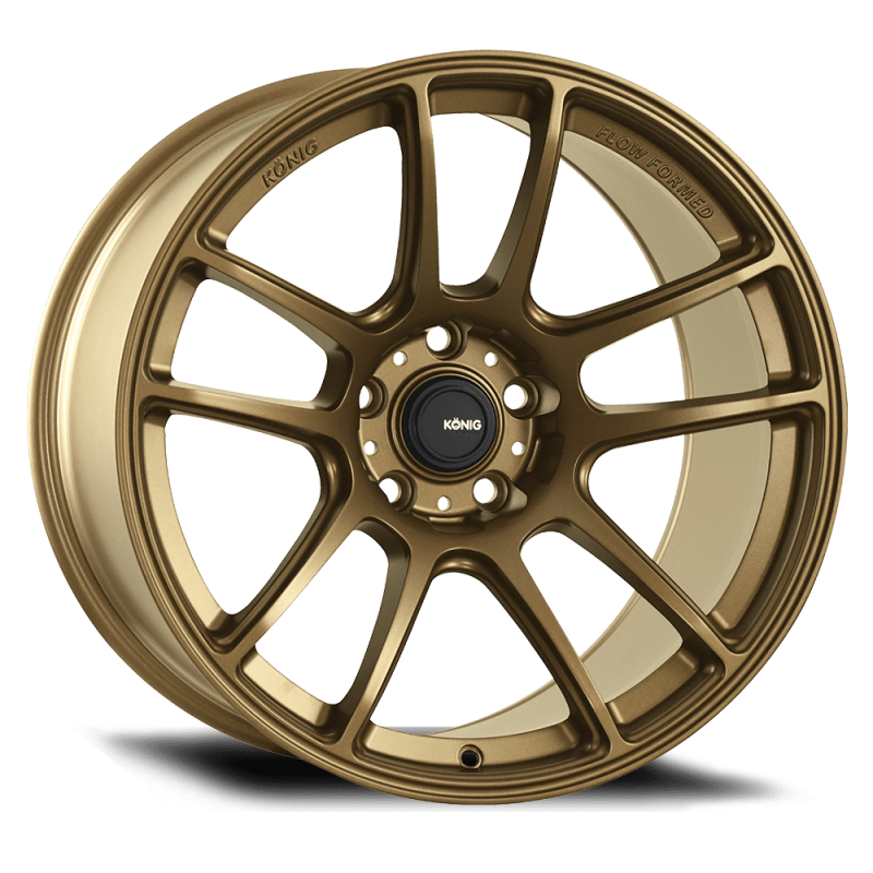 Konig Heliogram 18X8.5 5X114.3 ET32 Matte Bronze Knurled Bead Flow Formed