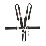 RaceQuip L & L 5pt Ratchet HNR Harness Black