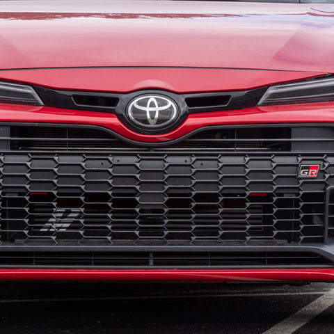 Mishimoto 2023+ Toyota GR Corolla Intercooler & Pipe Kit - Silver Cooler - Red Pipes