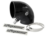 aFe Magnum FORCE Intake Coupling Kit (4 IN ID to 4-1/4 IN ID x 90 Deg.) Elbow Coupler - Black