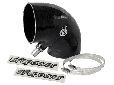 aFe Magnum FORCE Intake Coupling Kit (4 IN ID to 4-1/4 IN ID x 90 Deg.) Elbow Coupler - Black
