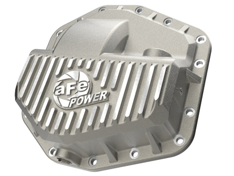 aFe POWER Street Series Front Diff Cover Raw w/ Machined Fins Ford F-250/350 23-26(Dana M235)