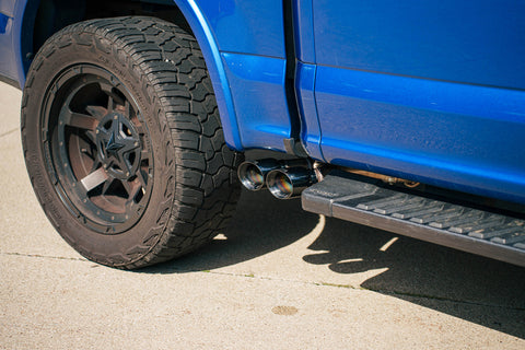 Corsa 15-20 Ford F-150 5.0L (157in WB) 3.0in Lightning Exit Catback w/ 3.5in Twin Polished Pro Tips