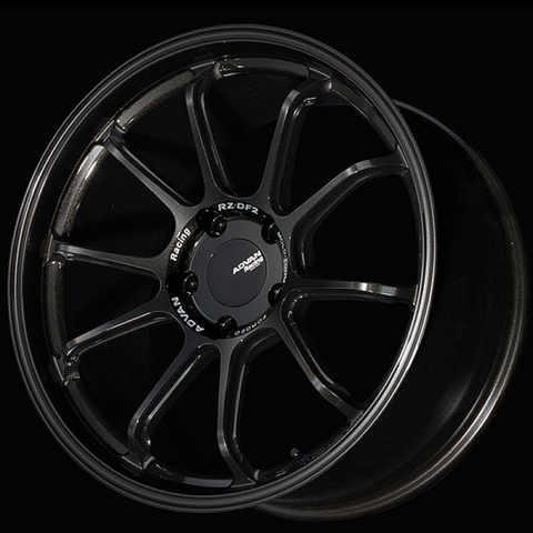Advan RZ-DF2 for Porsche 20x11.5 / +53 Offset / 5x130 / 71.6mm Bore / Racing Titanium Black