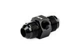 HPS Performance -8 AN Male to Male Adapter with 1/8" NPT Female Port, Aluminum, Black