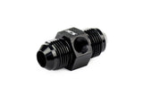 HPS Performance -4 AN Male to Male Adapter with 1/8" NPT Female Port, Aluminum, Black