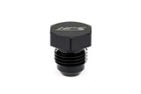 HPS Performance -6 AN Fittings Plug, AN Male 37 Degree Flare, Aluminum, Black