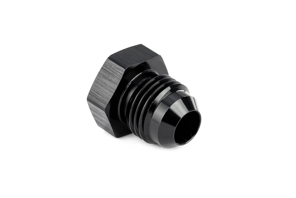 HPS Performance -6 AN Fittings Plug AN Male 37 Degree Flare Aluminum Black