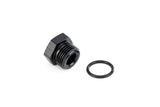 HPS Performance -8 AN Fittings Plug Port Thread with O-Ring Aluminum Black