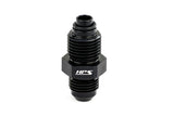 HPS Performance -6 AN to 1/2-20 Male to Inverted Flare Male Power Steering Adapter Aluminum Black