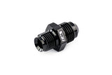 HPS Performance Straight AN Flare -8 to 1/4" NPT Adapter, Aluminum, Black