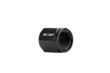 HPS Performance -6 Hard Line AN Tube Nut, Aluminum, Black