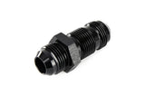 HPS Performance Straight -16 AN Male to Male Bulkhead Adapter Aluminum Black