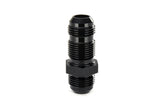 HPS Performance Straight -16 AN Male to Male Bulkhead Adapter, Aluminum, Black