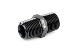 HPS Performance Straight 1/8'' NPT Male to Male Union Coupler Adapter, Aluminum, Black