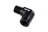 HPS Performance 90 Degree 1/2'' NPT Male To Female Adapter, Aluminum, Black