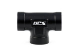 HPS Performance 1/2'' NPT Female Tee Coupler Adapter Aluminum Black