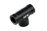 HPS Performance 1/2'' NPT Female Tee Coupler Adapter, Aluminum, Black