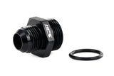 HPS Performance -12 AN Male to -16 O-ring Boss (ORB) Port Thread Male Adapter, Aluminum, Black