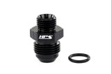 HPS Performance -6 AN Male to 1/2 inch-20 O-ring Boss ORB Port Thread Male Adapter Aluminum Black
