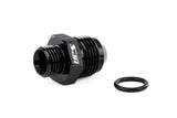 HPS Performance -6 AN Male to 1/2"-20 O-ring Boss (ORB) Port Thread Male Adapter, Aluminum, Black