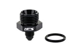 HPS Performance -4 AN Male to -10 O-ring Boss ORB Port Thread Male Adapter Aluminum Black
