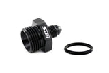 HPS Performance -4 AN Male to -10 O-ring Boss (ORB) Port Thread Male Adapter, Aluminum, Black