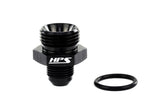 HPS Performance -4 AN Male to -6 O-ring Boss ORB Port Thread Male Adapter Aluminum Black