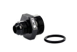 HPS Performance -3 AN Male to -4 O-ring Boss (ORB) Port Thread Male Adapter, Aluminum, Black