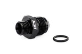 HPS Performance -4 AN Male to -3 O-ring Boss (ORB) Port Thread Male Adapter, Aluminum, Black