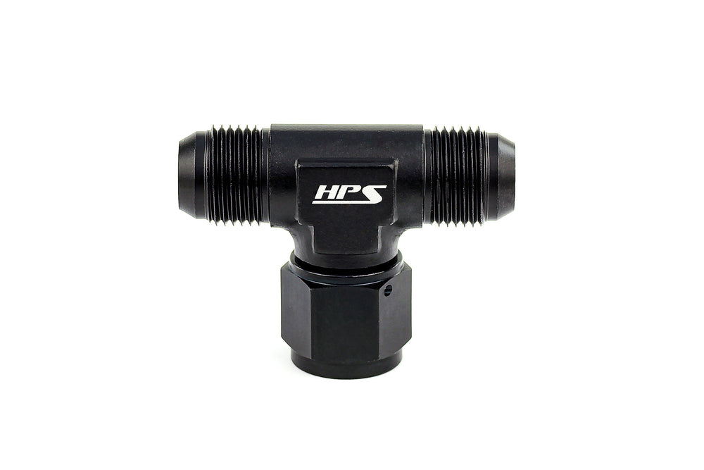 HPS Performance AN-12 Aluminum Tee Adapter with Female on Side AN9251-12