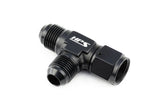 HPS Performance -8 AN Aluminum Tee Adapter with Female on Run AN9261-8