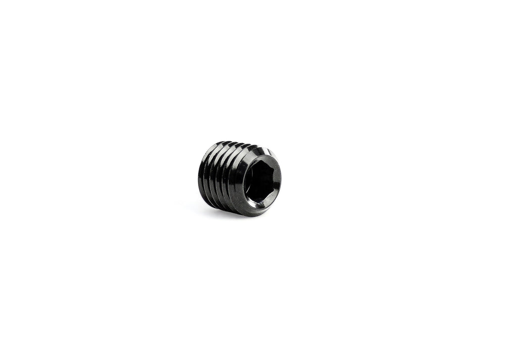 HPS Performance AN Fittings 3/8 inch NPT Allen Plug Aluminum Black