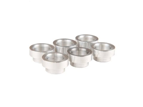 6 x UNANODIZED Toyota Supra manifold bungs (bu-supra-spacer-6u)