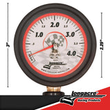 Deluxe 2 ½” Tire Gauge 0-4 BAR Metric Option