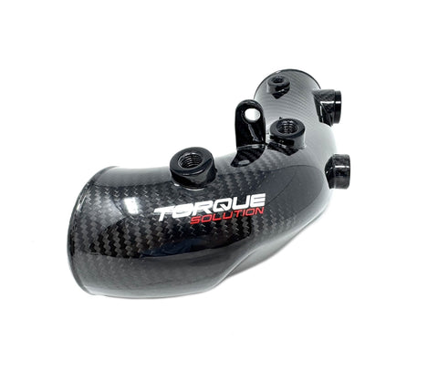 Torque Solution HD Turbo Inlet Pipe: Subaru WRX 02-07, STI 04-21 - Carbon Fiber