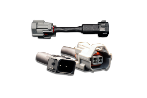 Set of 4 Denso (female) to Honda OBD2 (male) injector plug adaptors (padpdtoh4)
