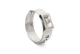 HPS 304 Stainless Steel Ear Hose Clamps, Effective Range 23.3mm - 26.5mm, 100pcs pack
