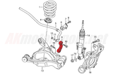 Sway Bar End Links Rear Audi C6 A6 S6 RS6